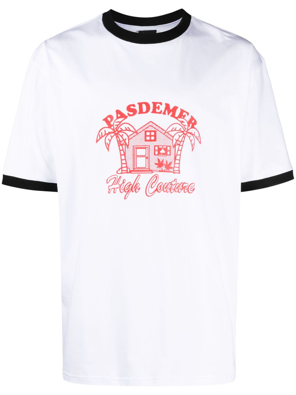Pas De Mer High Couture Graphic-print T-shirt In White