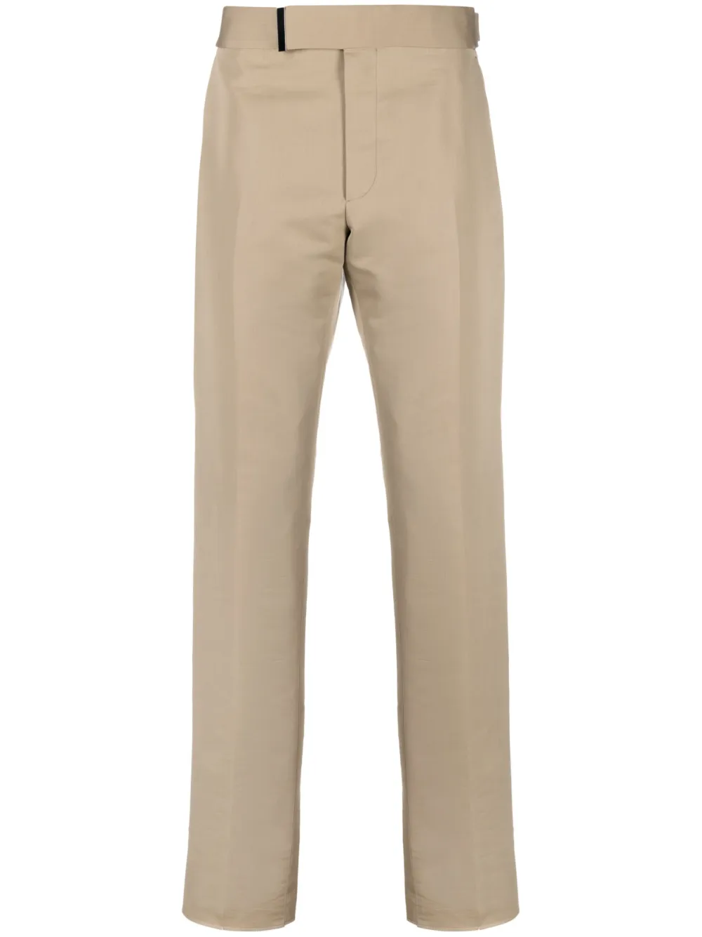 TOM FORD pressed-crease straight-leg trousers - Brown