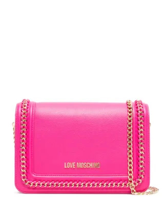 美品 LOVEMOSCHINO Gジャン ポップロゴプリント 40サイズ ピンク