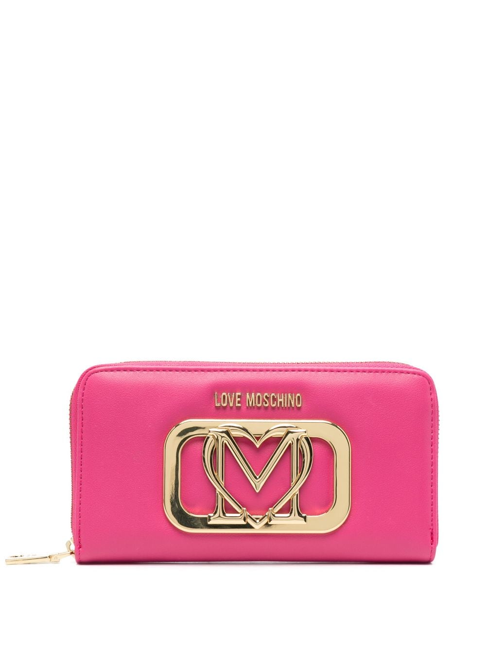 Love Moschino Logo-plaque Wallet In Pink