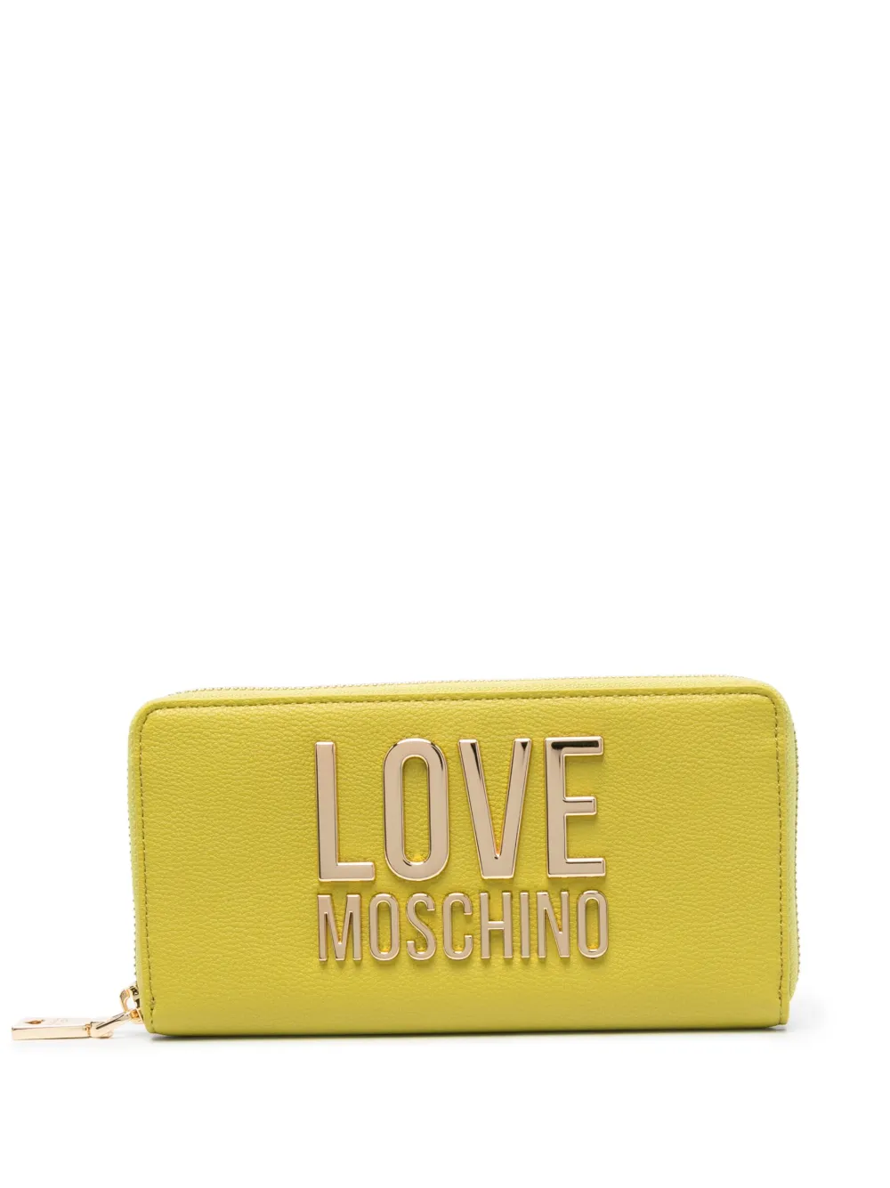 Love Moschino Logo-hardware Wallet In Green