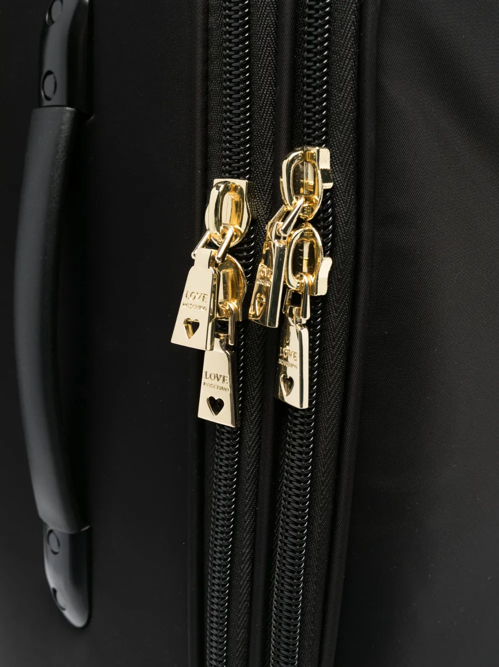Love Moschino logopatch Rolling Luggage Farfetch
