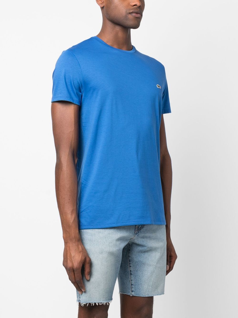 Lacoste logo-patch Cotton T-shirt - Farfetch