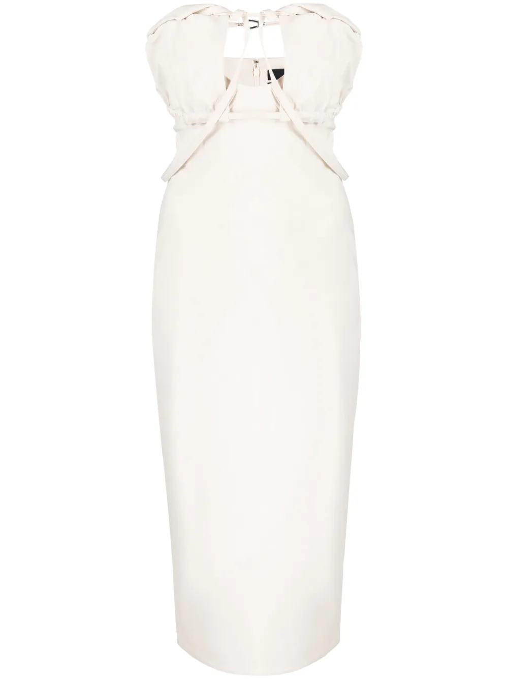 tailored strapless dress, Alessandra Rich