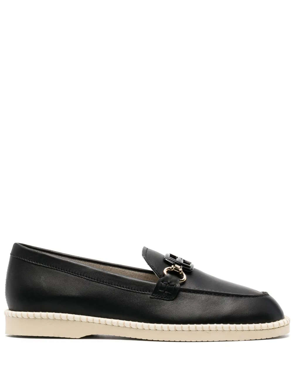 Hogan calf-leather loafers - Black