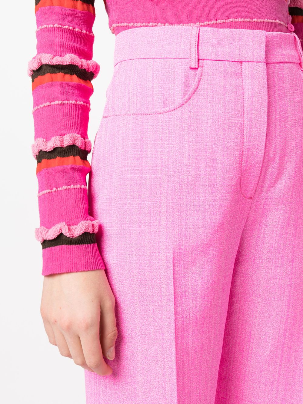 Shop Jacquemus Le Pantalon Sauge Flared Trousers In Rosa