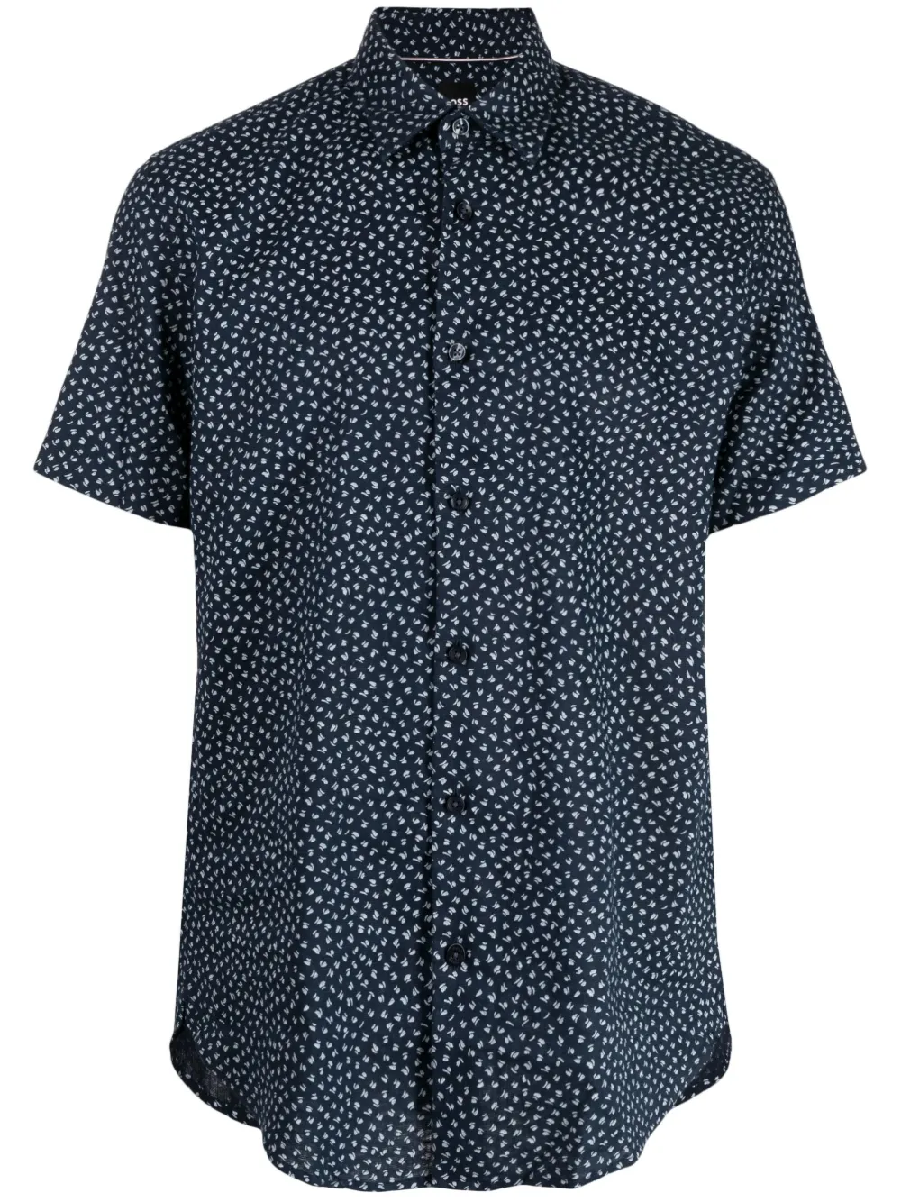 BOSS graphic-print shirt - Blue