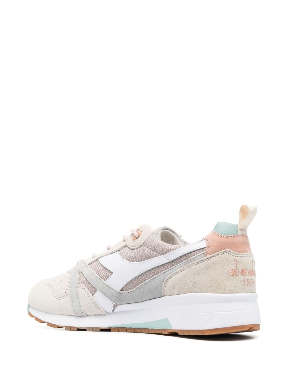 Shop Diadora Panelled Low-top Sneakers In Neutrals
