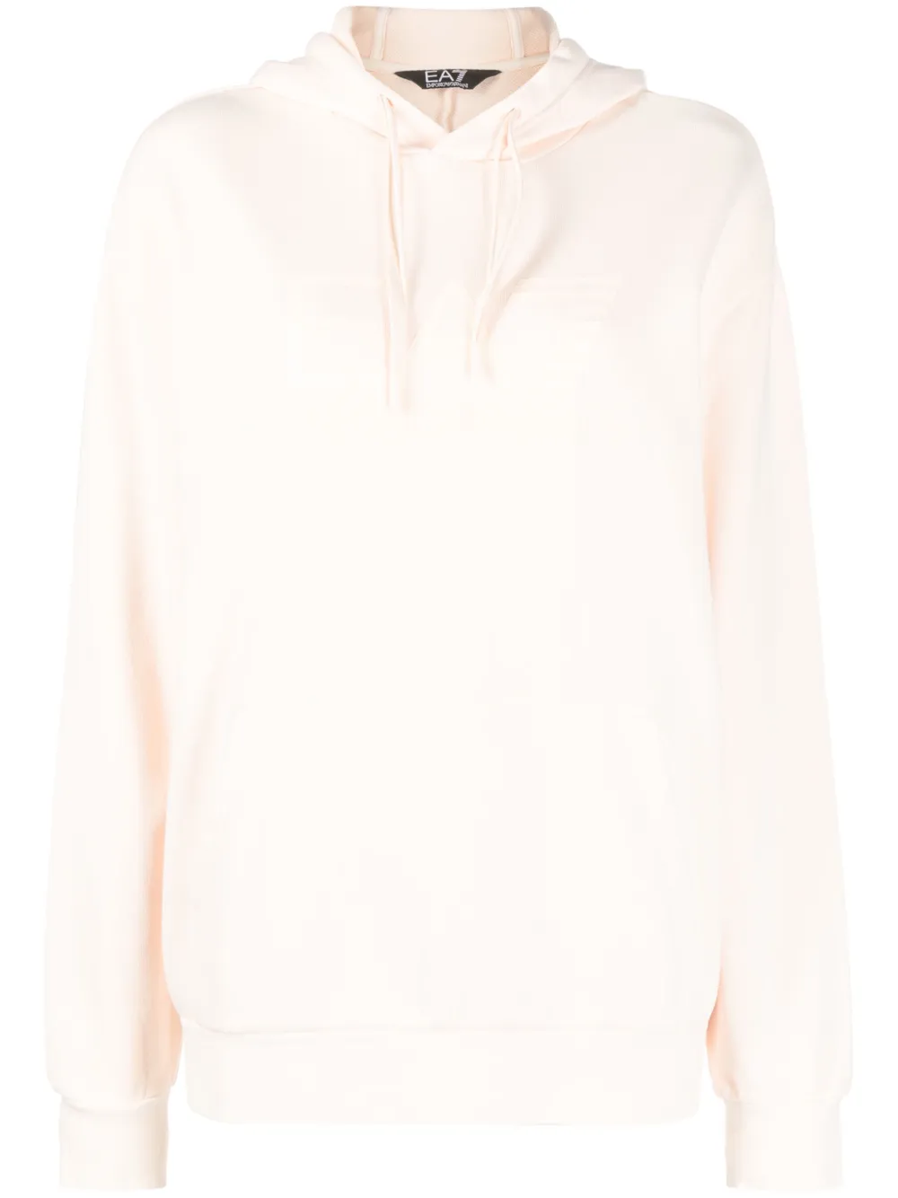 Ea7 Emporio Armani tonal logo-print hoodie