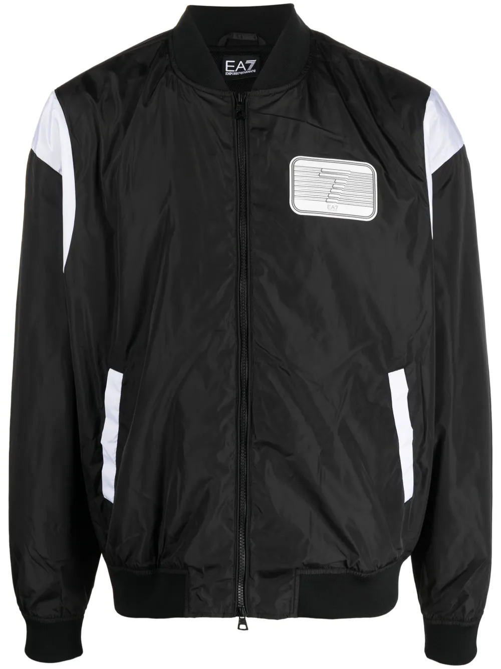 Ea7 Emporio Armani logo-print zipped jacket