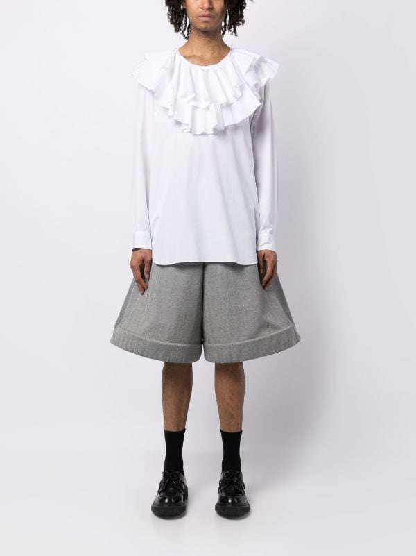 Comme Des Garçons Homme Plus Ruffled Detailed Shirt - Farfetch