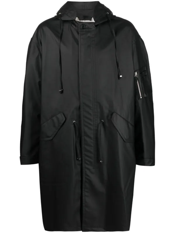 新到着 lang helmut 2002ss enamel coat threeline ステンカラーコート 