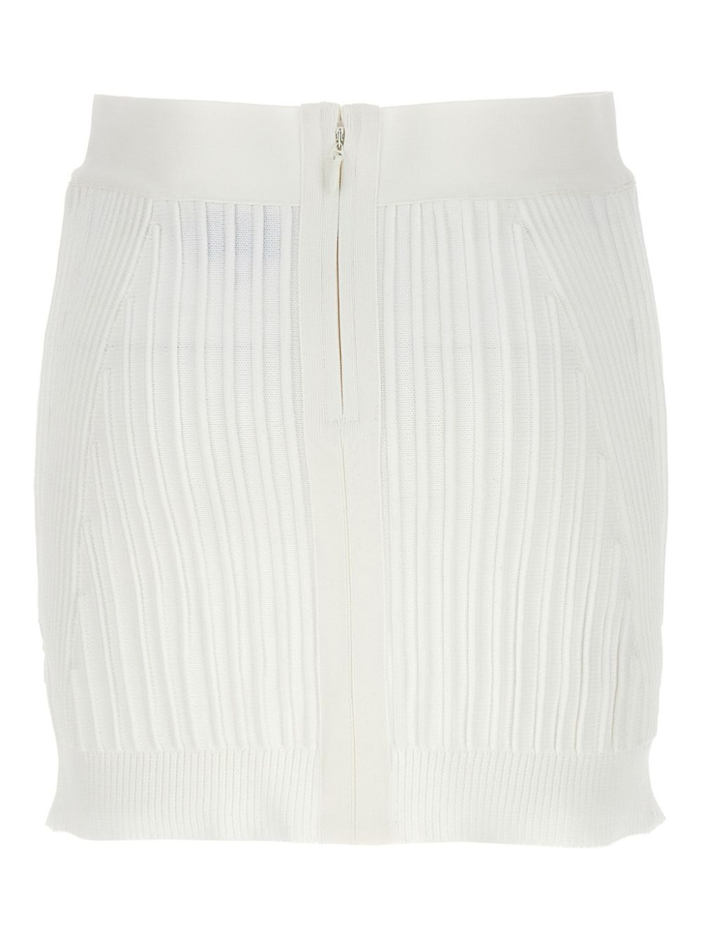 Hervé Léger Ottoman mini skirt - White