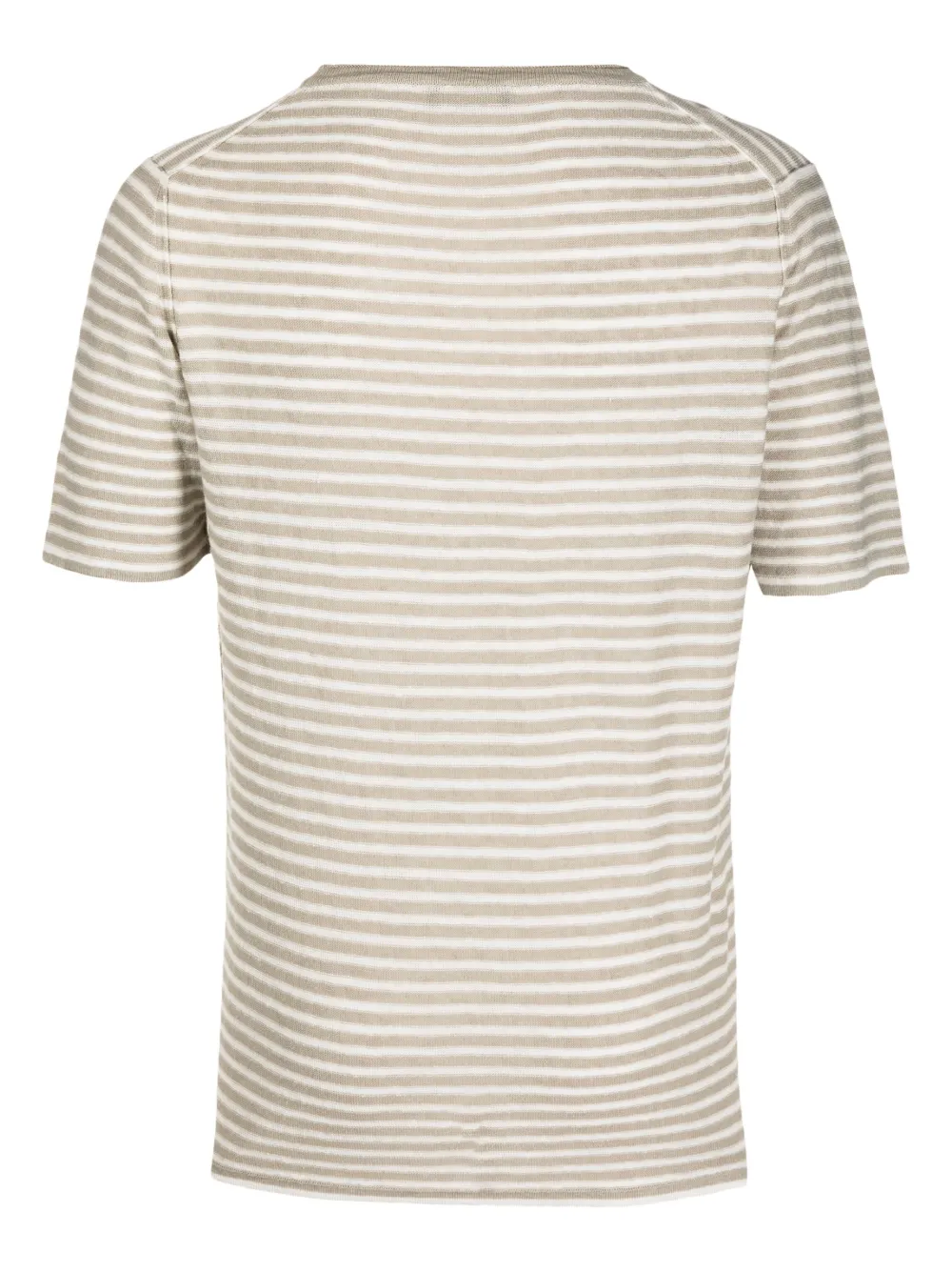 Roberto Collina Gestreept T-shirt - Beige