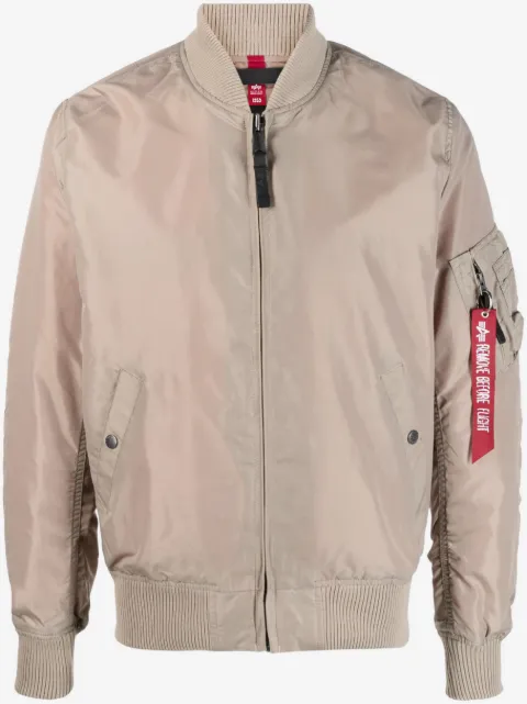 Alpha Industries chamarra bomber con cierre