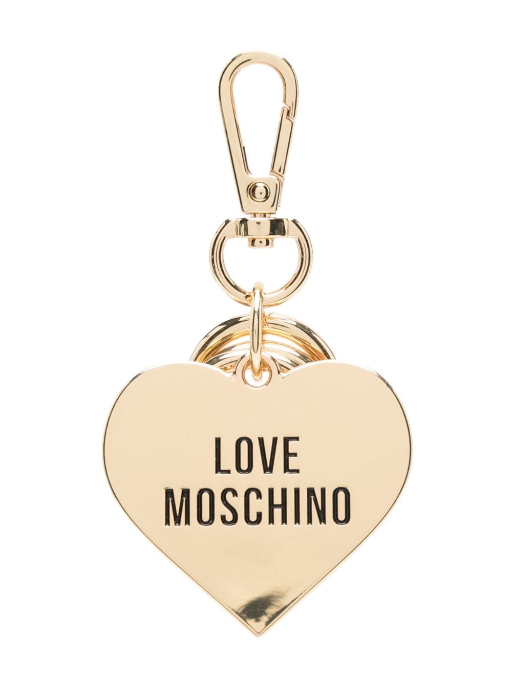 Moschino by Redwell Heart Gold Tone Keyring Moschino