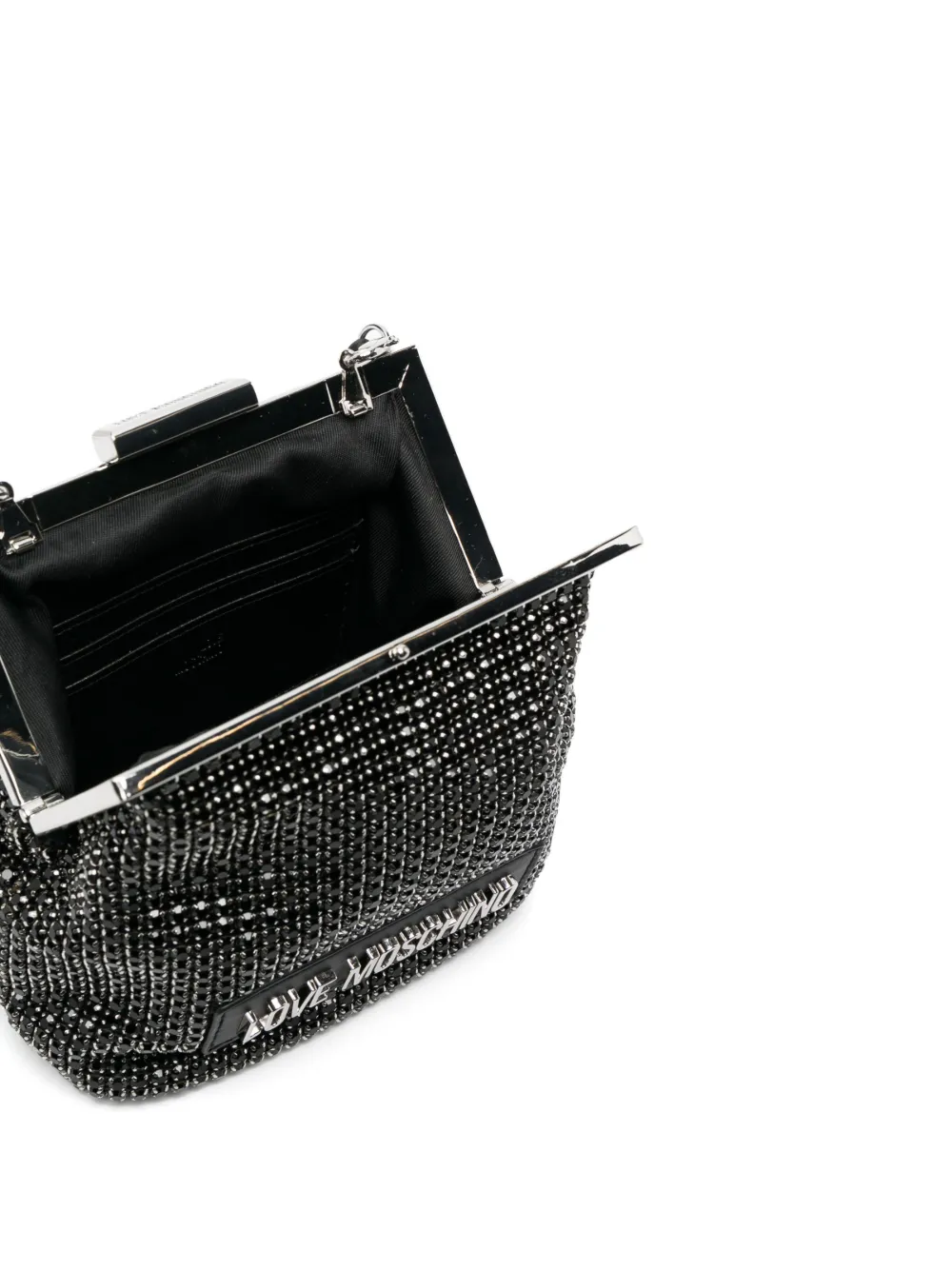 Love Moschino Crystal Embellishment Clutch Bag Farfetch