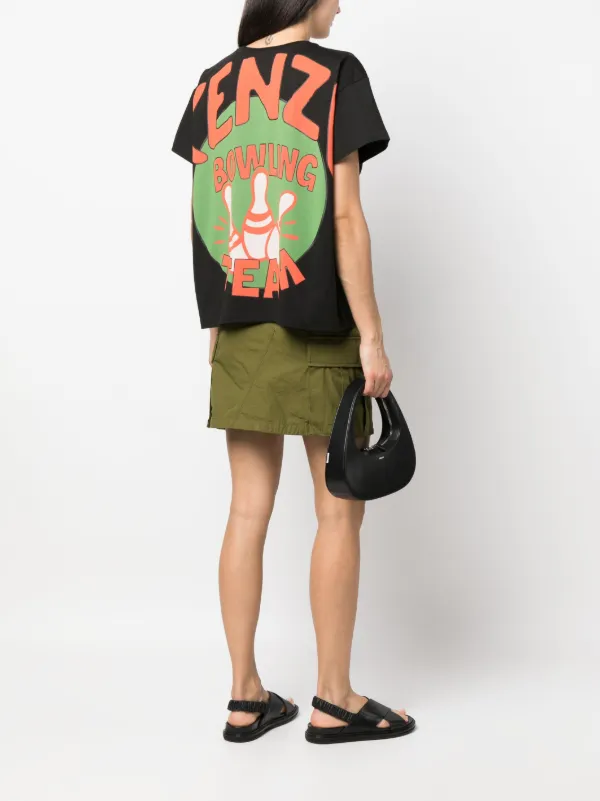 Kenzo graphic-print short-sleeve T-shirt | Black | FARFETCH JO