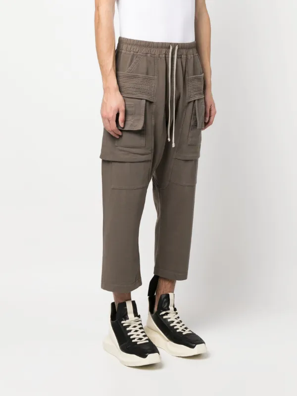 Rick Owens DRKSHDW Cropped Cargo Track Pants - Farfetch