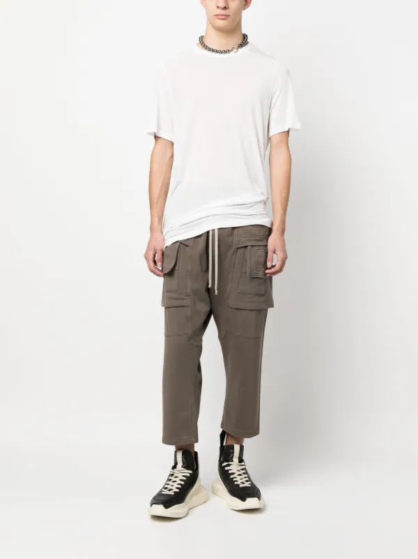 Rick Owens DRKSHDW Cropped Cargo Track Pants - Farfetch