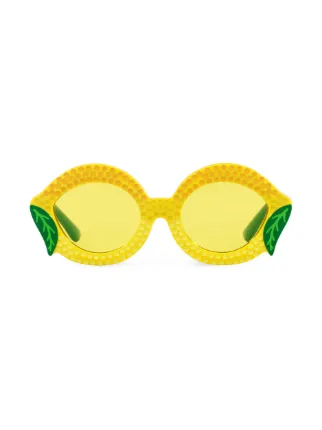 Dolce & Gabbana Kids Farmer lemon-frame Sunglasses | Yellow  display picture 1