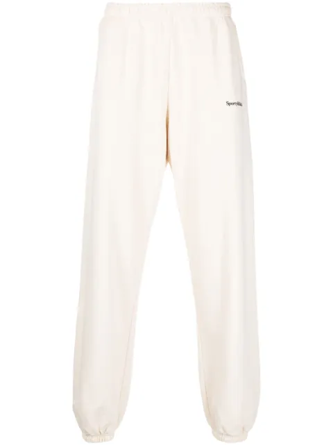 Sporty & Rich logo-print cotton track pants