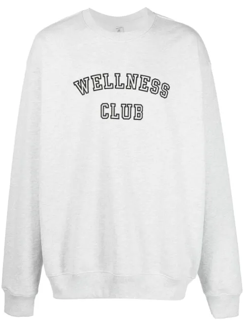 Sporty & Rich slogan-print cotton sweatshirt