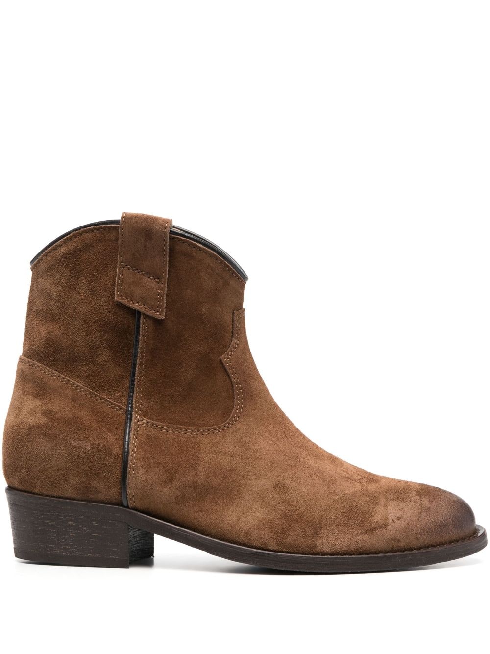 Via Roma 15 40mm suede ankle boots - Brown