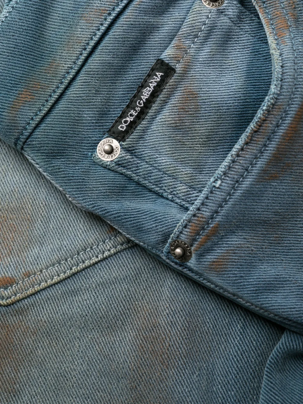 Dolce & Gabbana ダメージ ストレートジーンズ | ブルー | FARFETCH JP