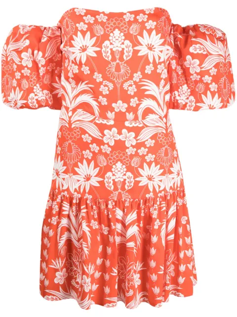 Borgo De Nor vestido con hombros descubiertos y estampado floral
