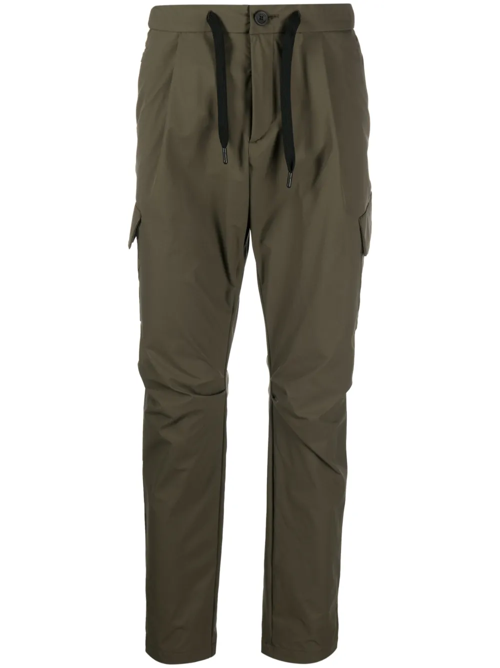 Herno drawstring tapered trousers - Green