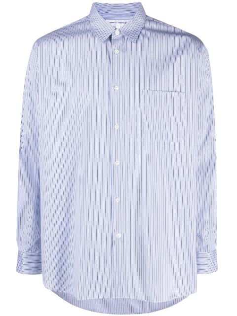 Comme Des Garcons Shirt vertical-stripe long-sleeve shirt Men