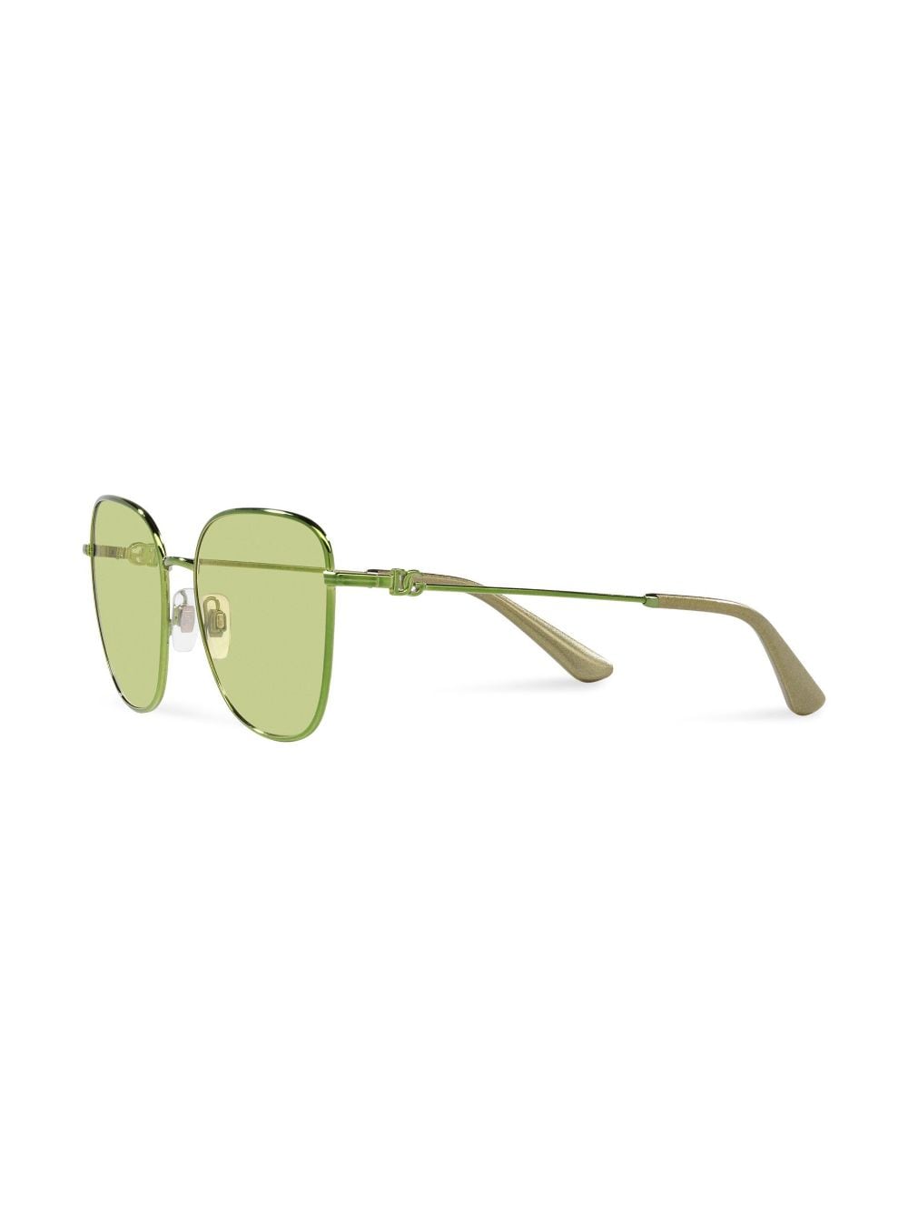 Dolce & Gabbana Eyewear Zonnebril met vierkant montuur - Groen