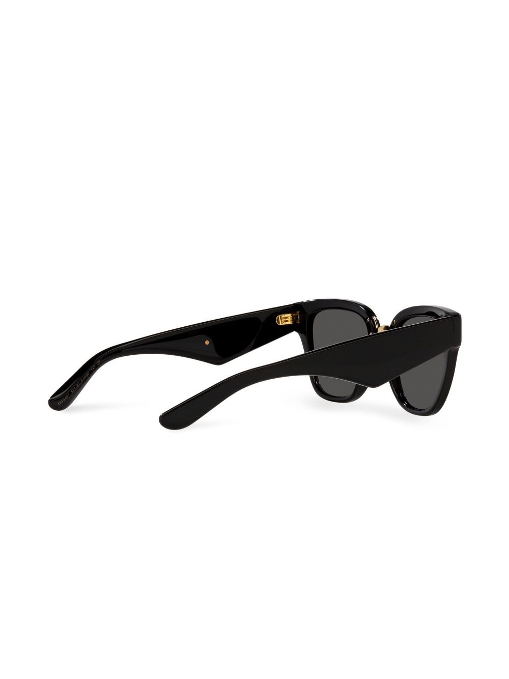 Shop Dolce & Gabbana Round-frame Logo-plaque Sunglasses In Black