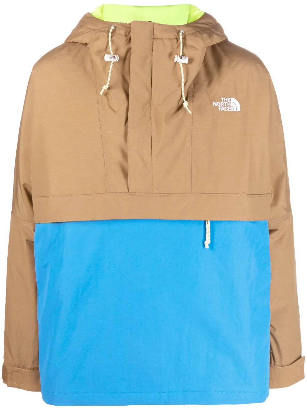The North Face 78 Low-fi Hi-tek Windjammer Embroidered Ripstop And Shell Hooded Jacket In Brown