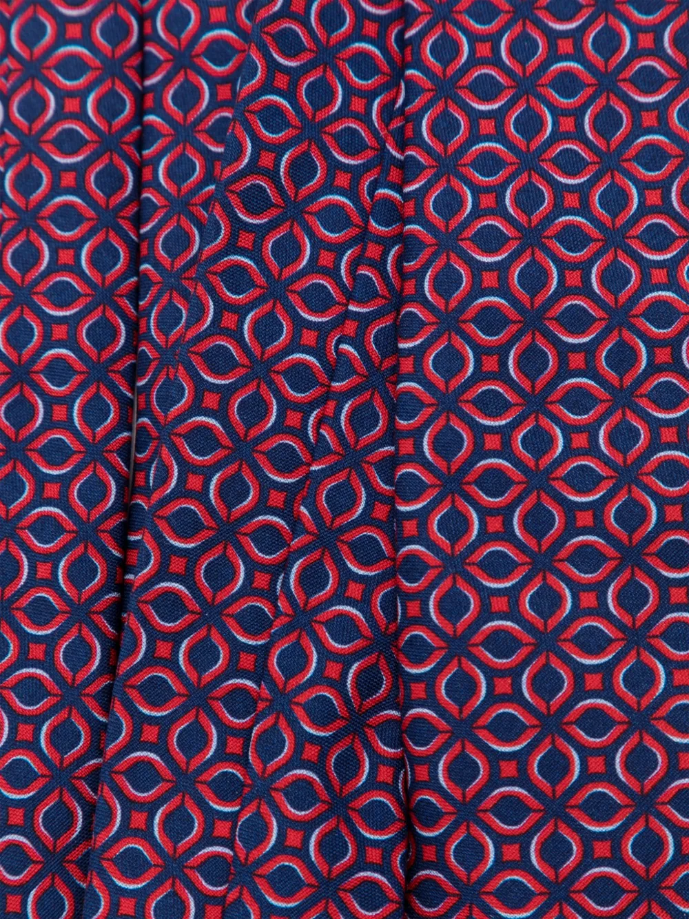 Lanvin graphic-print silk tie - Rood