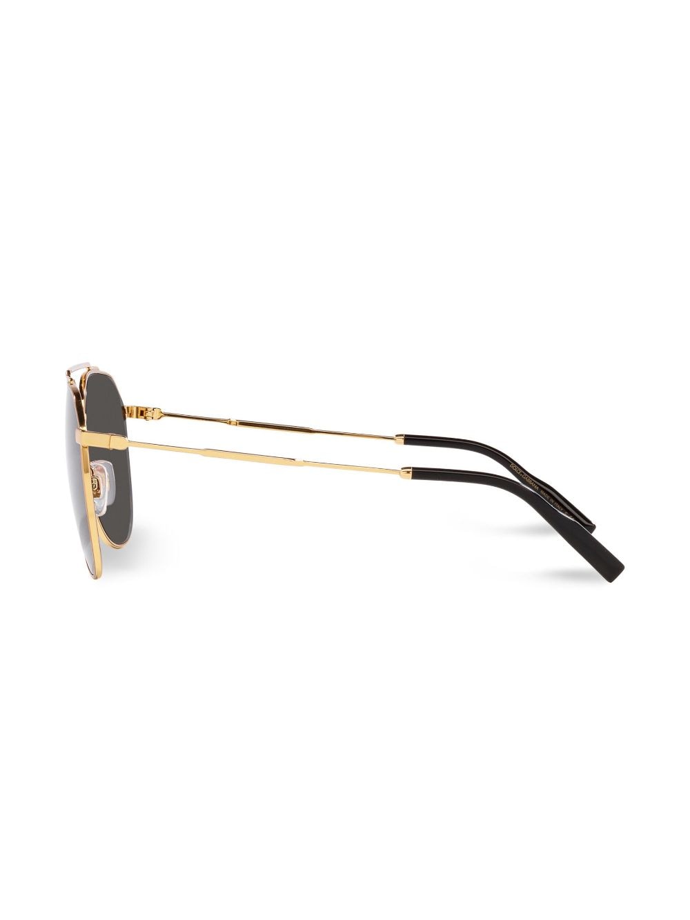 Shop Dolce & Gabbana Diagonal-cut Sunglasses In Gold