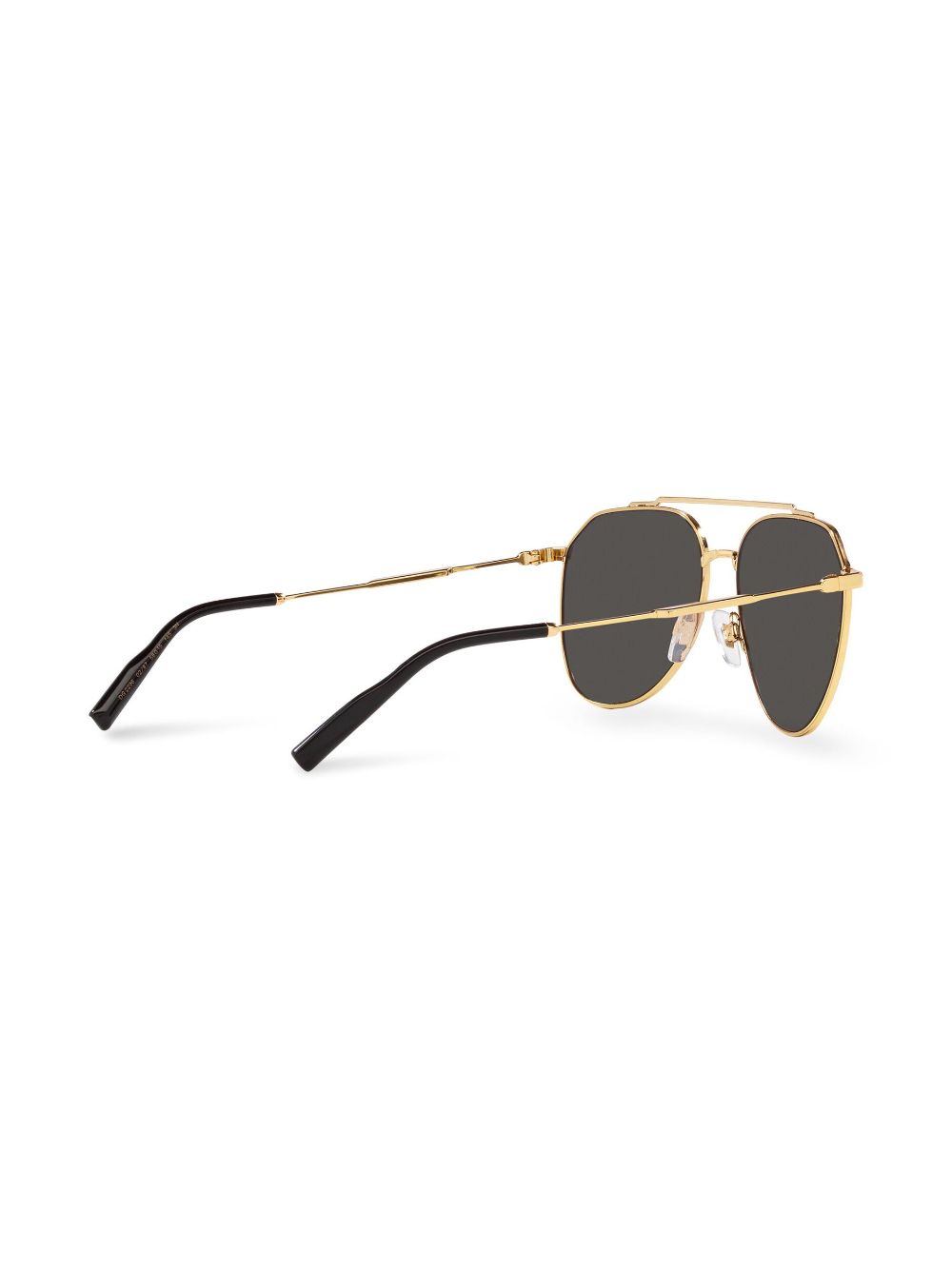 Shop Dolce & Gabbana Diagonal-cut Sunglasses In Gold