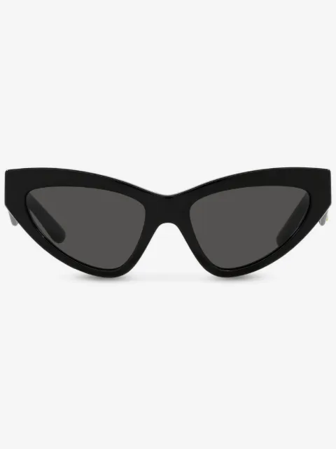 Dolce & Gabbana Eyewear logo-lettering cat-eye sunglasses