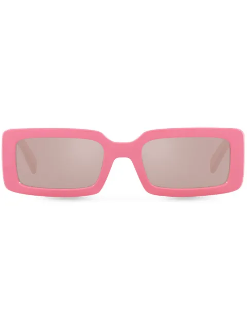 Dolce & Gabbana Eyewear rectangular-frame logo-print sunglasses