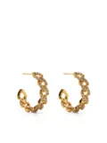 Crystal Haze Mexican Chain gold-plated crystal earrings
