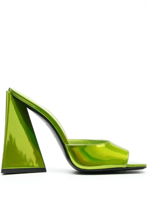 The Attico Devon 115mm iridescent mules