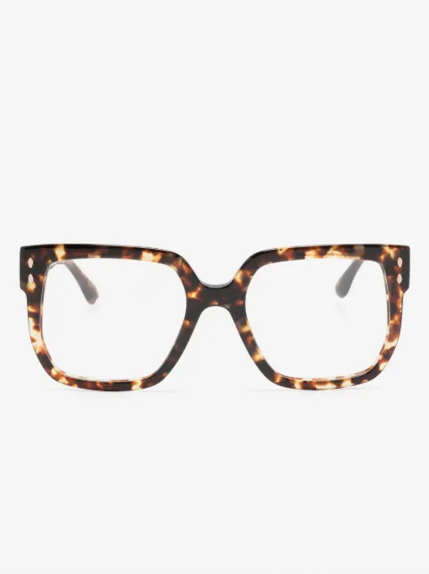 Isabel Marant Eyewear tortoiseshell square-frame glasses