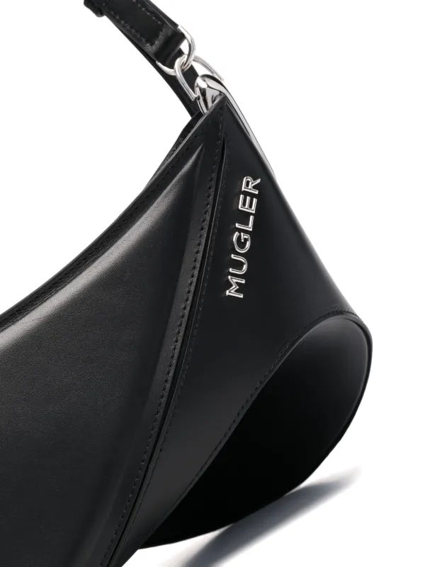 Mugler Medium Spinal Curve 01 Bag | Black | FARFETCH