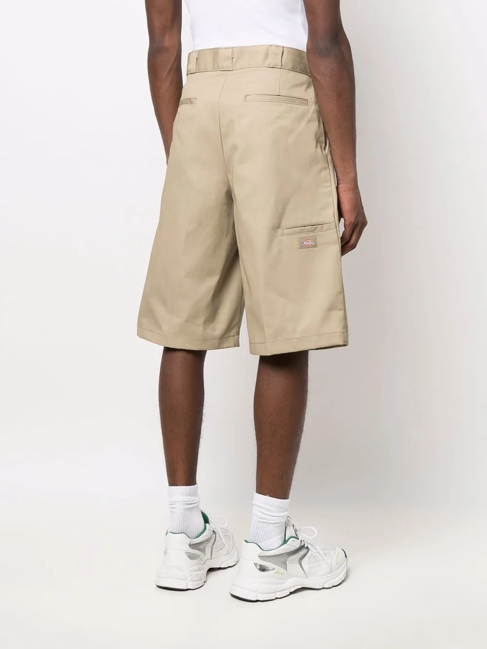 DICKIES Bermuda shorts met logopatch Beige