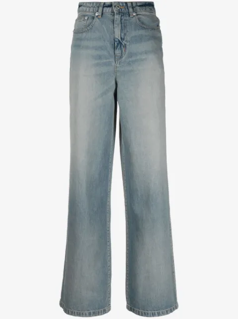 Kenzo logo-patch wide-leg jeans