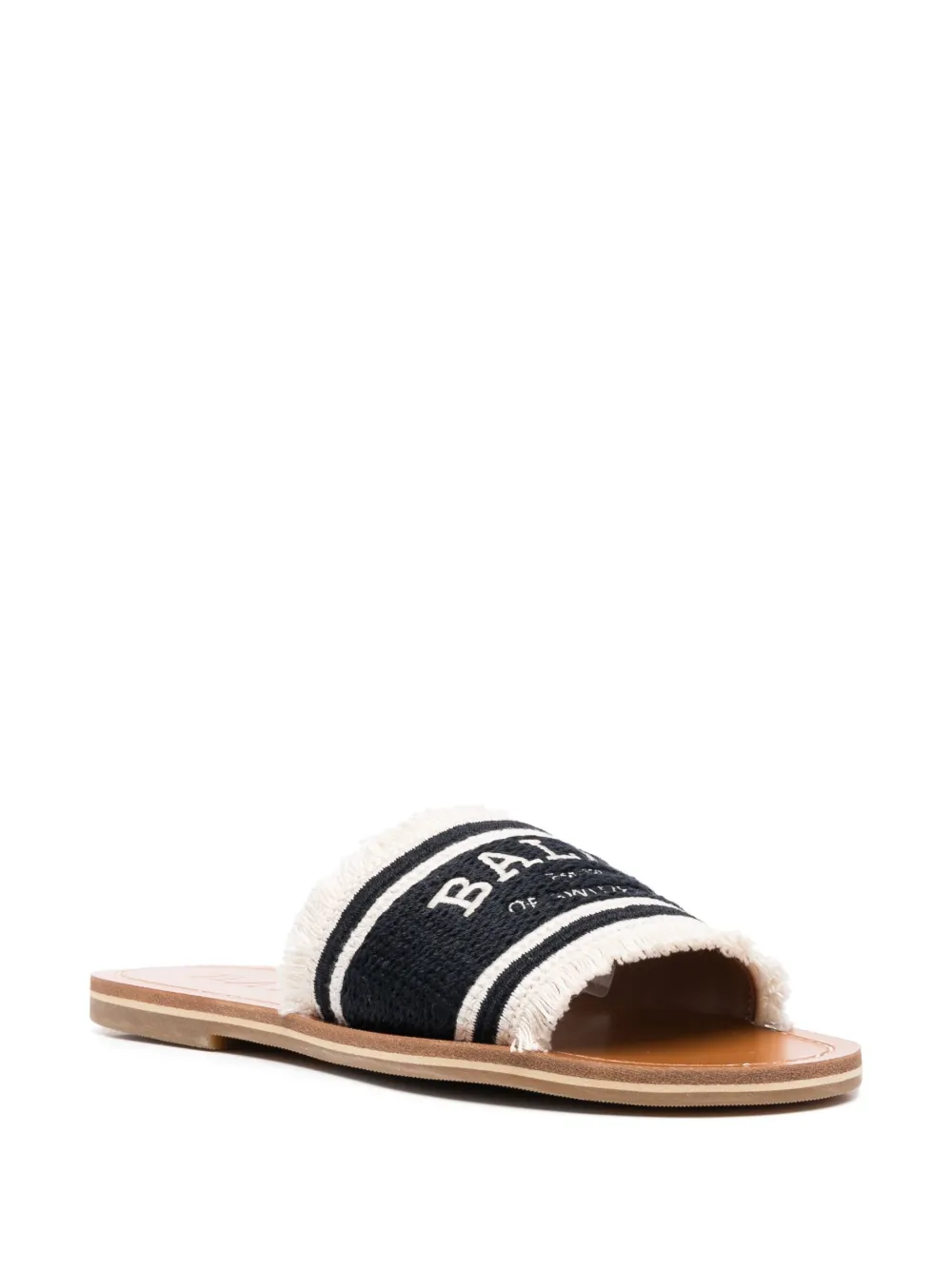 Bally logo-print strap sandal Black