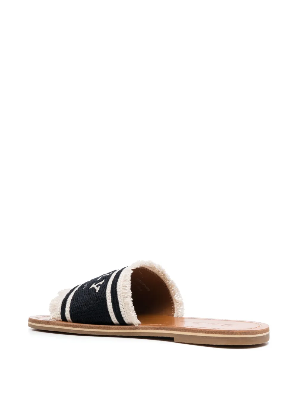 Bally logo-print strap sandal Black