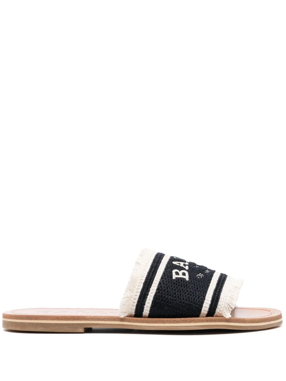 Bally logo-print strap sandal Black