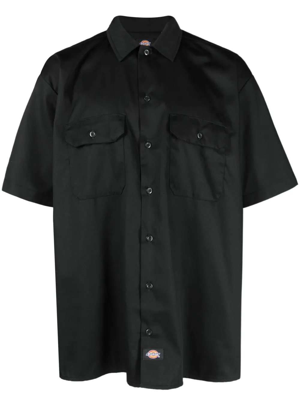 DICKIES Camisa mangas curtas com patch de logo | Preto | Image 1